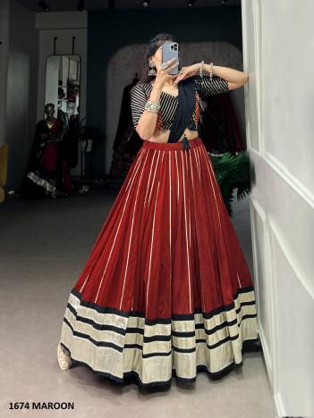 AAWIYA 1674 MAROON DESIGNER LEHENGA CHOLI WHOLESALER IN INDIA